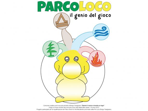 Logo ideato dai bambini delle scuole elementari ParcoLoco Borgo Tossignano 